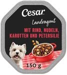 Cesar Landragout Schale Adult 14 x 150 g mit Rind, Petersilie, Nudeln & Karotte