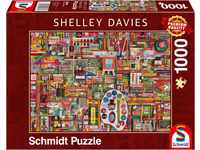 Schmidt Spiele 59698 Shelley Davies, Vintage Künstlermaterialien, 1.000 Teile...