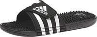 adidas Unisex Adissage Slides, Core Black / Gold Metallic / Core Black, 44.5 EU