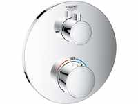 GROHE Grohtherm Concealed - Thermostat (Rosette aus Metall, Sicherheitssperre...