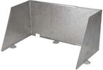 Crespo Windschutz f&uuml;r K&uuml;chenschrank AL 105, Silber