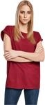 Urban Classics Ladies Organic Extended Shoulder Tee Burgundy 3XL
