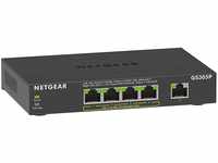 NETGEAR GS305P PoE Switch 4 Port Gigabit Ethernet LAN Switch PoE+ 63W (5 Ports