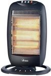ARDES HALO 12 AR454B Halogen‑Elektroheizung 1200 W mit 3 Heizstufen,...
