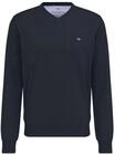 FYNCH-HATTON Pullover aus Baumwolle mit V-Ausschnitt Navy/L