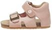 Falcotto BEA-Sandalen aus Leder mit Schnalle und Klettverschluss, Rosa ,18 EU