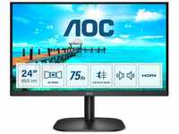 AOC 24B2XDAM - 24 Zoll FHD Monitor (1920x1080, 75 Hz, VGA, DVI, HDMI) schwarz