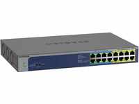 NETGEAR GS516UP Switch 16 Port Gigabit Ethernet LAN Ultra60-PoE Switch (mit 8x...