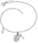 Engelsrufer Damen Armband aus Sterling Silber mit Kreuz und Maria Symbol und