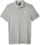Nike Herren M Nsw Ce Matchup Pq Polo Shirt, Dark Grey Heather/White, L EU