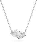 Swarovski Mesmera Soul Halskette, Herz, Weiss, Rhodiniert