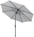 Schneider Sonnenschirm Harlem, silbergrau, 270 cm rund, 640-14, Gestell Stahl,