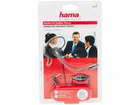 Hama Mono-Headset mit 2,5-mm-Klinkenstecker (einseitiger Kopfhörer mit Mikro,