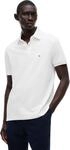 Tommy Hilfiger Herren Poloshirt Kurzarm 1985 Regular Fit, Wei&szlig; (White), XS
