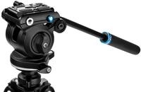 Benro S2 PRO Flat Base Fluid Video Head, 5.5 lb Max, 1/4"-20 Accessory Mounts,