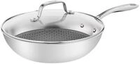 Tefal Eternal Mesh Wokpfanne, mit kratzfester Mesh Beschichtung, geeignet f&uuml;r alle