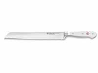 WÜSTHOF Classic Brotmesser 23 cm mit Präzisions-Doppelwelle, weiß