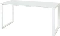 Germania Schreibtisch 4200-84 GW-Monteria, in Wei&szlig;, mit Glasauflage, 160 x 75 x 80
