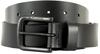 Levi's Herren G&uuml;rtel Harness Buckle aus Leder mit Logo, Schwarz (Regular Black), 100