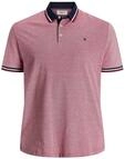 Jack & Jones Herren + Fit Polo Shirt JJEPAULOS Uni Sommer Hemd Kurz Arm Pique...