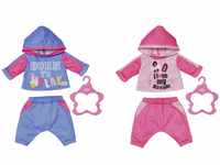 BABY born Jogginganzug, Puppenanzug in blau oder rosa für 43 cm Puppen, 1...