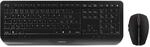 CHERRY GENTIX Desktop, Tastatur-Maus-Set, Tschechisch/Slowakisch, Schwarz