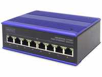 DIGITUS Industrieller Gigabit Switch, 4-Port RJ45 & 2x SFP Uplink, 1000Base-TX &