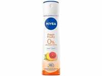 NIVEA Fresh Fruity Deo Spray (150ml), Deo ohne Aluminium (ACH) mit fruchtigem...