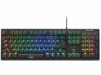 Sharkoon Skiller SGK30 Blue, Mechanische USB Gaming Tastatur (mit RGB Beleuchtung,