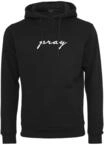 Mister Tee Herren Pray EMB Hoody Kapuzenpullover, per Pack Schwarz (Black 00007),