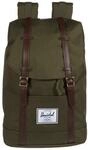 Herschel Retreat Rucksack, Efeugr&uuml;n/Chicor&eacute;e-Kaffee (Gr&uuml;n) - 10066-04488-OS,