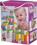 Eichhorn 100088021 60 Bunte und naturfarbene Holzbausteine in der...