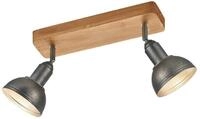 Trio Leuchten Deckenleuchte Delhi 803400267, Metall Nickel matt antik, Base...