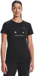 Under Armour Women's Live Sportstyle Short-Sleeve Graphics, Black, Medium