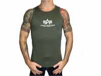 Alpha Industries Herren Basic Tank T-Shirt, Verde Oscuro, M