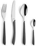 Kuppels PRISMA Besteck Set 6 Personen 24-teilig Schiefergrau, 18/0 Edelstahl