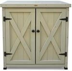 HABAU Gartenschrank Laura mit Arbeitsplatte aus Metall, 80 x 45 x 91 cm |...