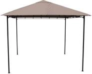 GRASEKAMP Qualit&auml;t seit 1972 Pavillon Rimini Flex 3 x 3 m Taupe Party Zelt Antik