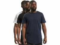 JACK & JONES Male T-Shirt 3er-Pack Einfarbig Rundhals T-Shirt