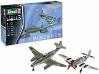 Revell Easy-Click-System Modellbausatz P-51D Mustang und Me262 A-1a I Maßstab...