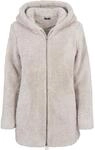Urban Classics Damen Kapuzenpullover Ladies Sherpa Jacket, Beige (Sand 208), X-Small