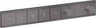 hansgrohe Unterputz Thermostat RainSelect, f&uuml;r 4 Funktionen, Brushed Black...