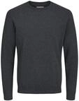 JACK & JONES Herren Jjebasic Knit Crew Neck Noos Pullover, Dark Grey Melange, L EU