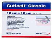 BSN Medical Cuticell Classic Gaze-Kompresse, Paraffin, 10 x 10 cm, 10 Stück