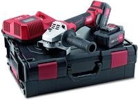 Flex Akku Winkelschleifer LBE 125 18.0-EC/5.0 Set (18 V, inkl. 2 Akkus 5,0 Ah,