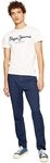 Pepe Jeans Herren Original Stretch N T-shirt, Wei&szlig; (White), S