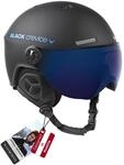 Black Crevice Skihelm mit Visier, Gstaad, BCR143921, schwarz/blau, Gr. S/M