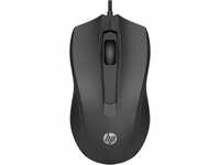 HP 100 Maus (kabelgebundene Maus, Linkshänder, Rechtshänder, bis 1.600 DPI,...