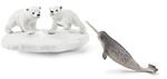 SCHLEICH 42531 Eisb&auml;ren-Rutschpartie, ab 3 Jahren, WILD Life - Spielset, 4 Teile