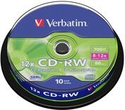 Verbatim CD-RW, 700 MB/ 80 Minuten - 12-fache Brenngeschwindigkeit, hochwertiger